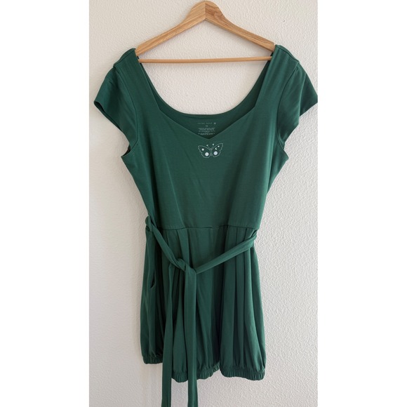 Purusha People Soul Spell Bloomer Romper Forest Green 3X - Picture 4 of 9